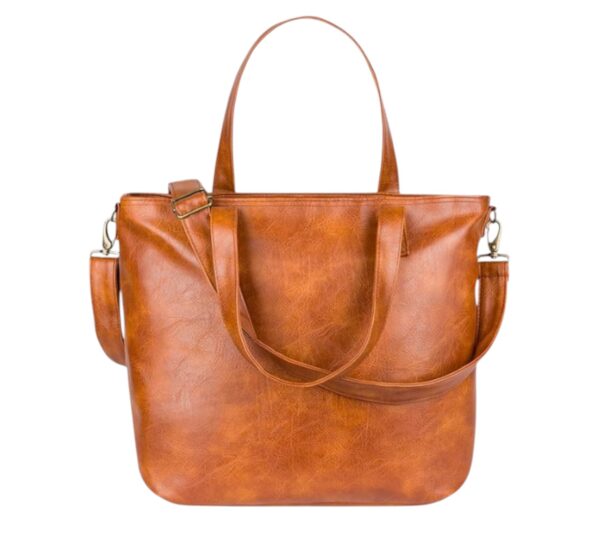 Elegant Leather Crossbody Tote Bag