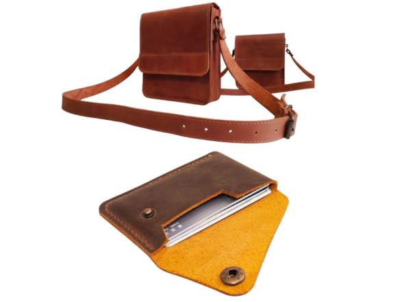 Crossbody Messenger Bag With Free Slim Cardholder