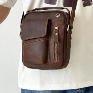 Leather-Multi-Pocket-Crossbody-Bag